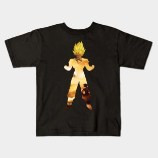 Goku super sayian and Shenron Kids T-Shirt